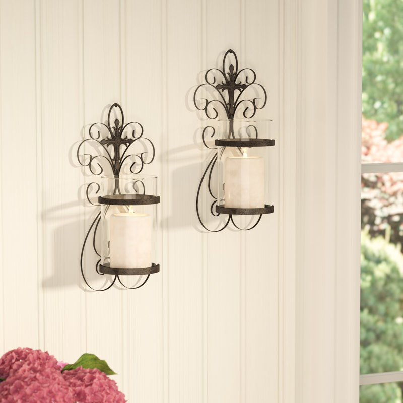 Astoria Grand Traditional Scroll Iron Wall Sconce & Reviews Wayfair